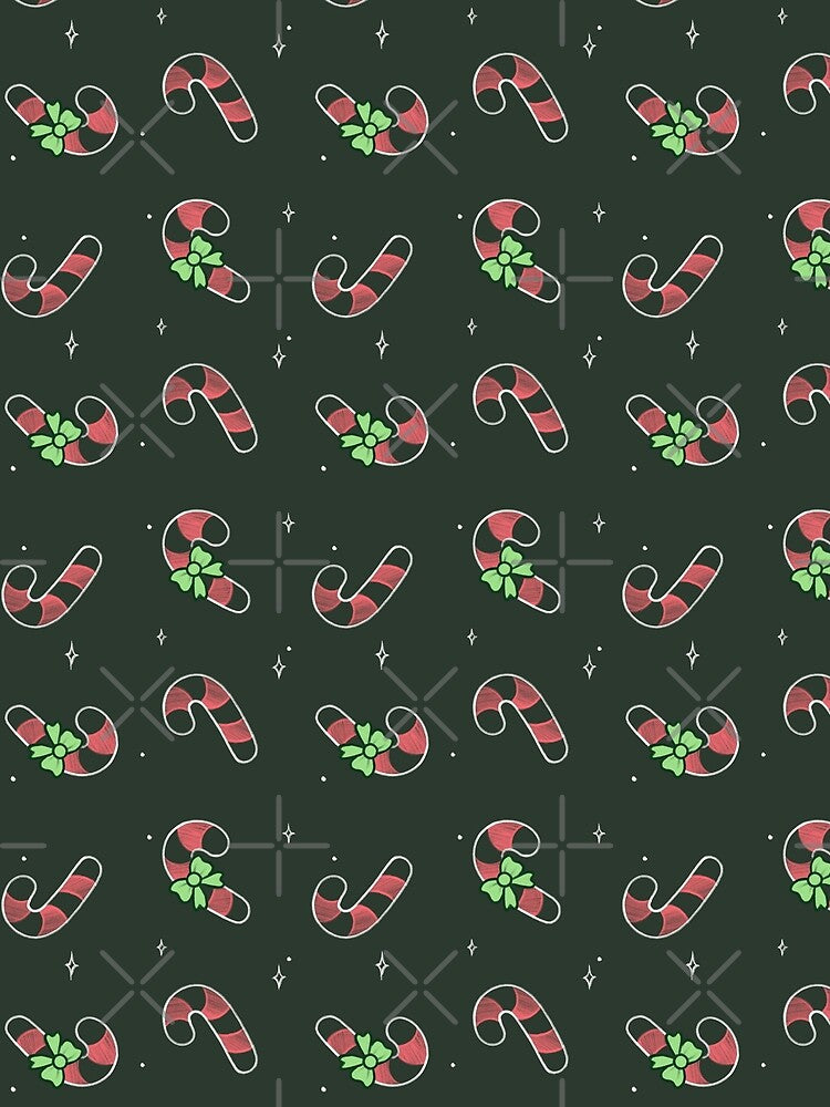 Candy Cane Christmas Seamless Pattern by Kate27sun