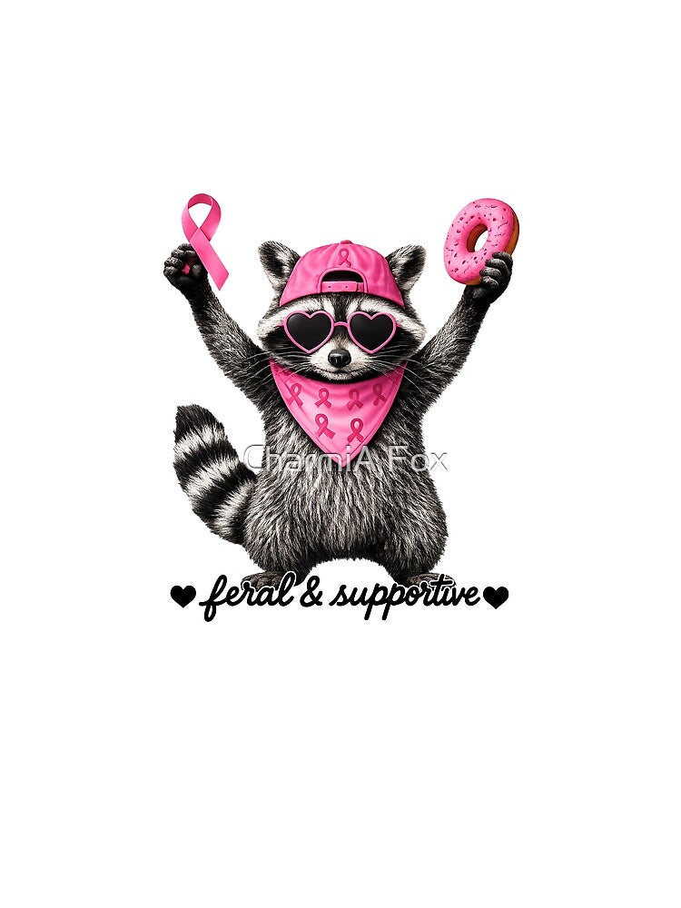 Feral And Supportive Raccoon by CharmiA Fox