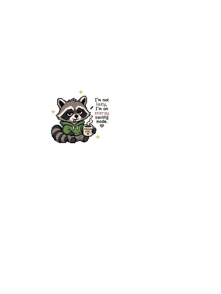 Funny Raccoon by Mika N Lara