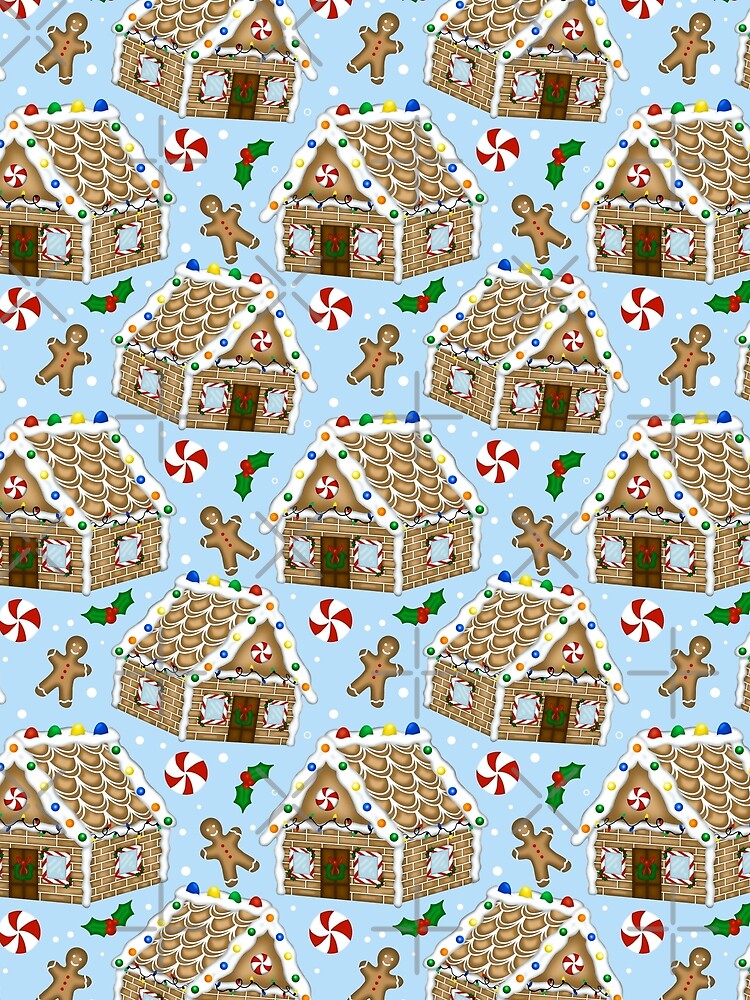 Blue Gingerbread house by Midwestmama94