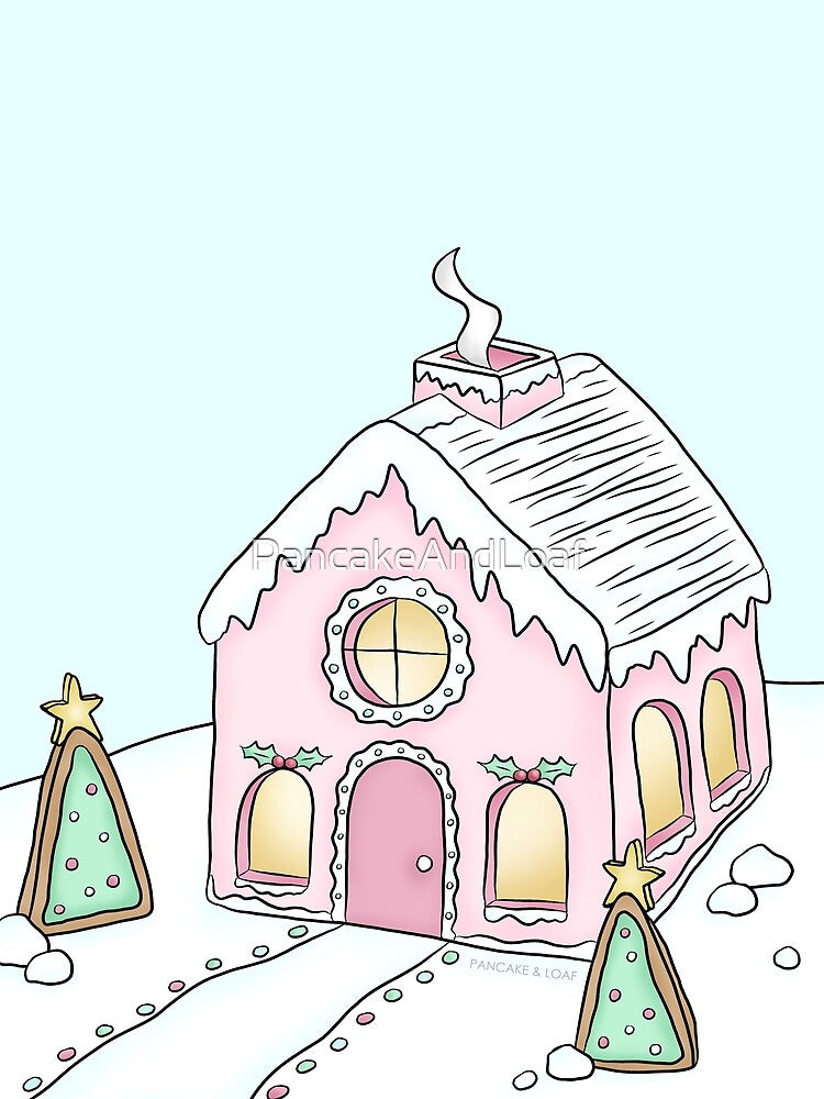 Pretty Pink Gingerbead House by PancakeAndLoaf