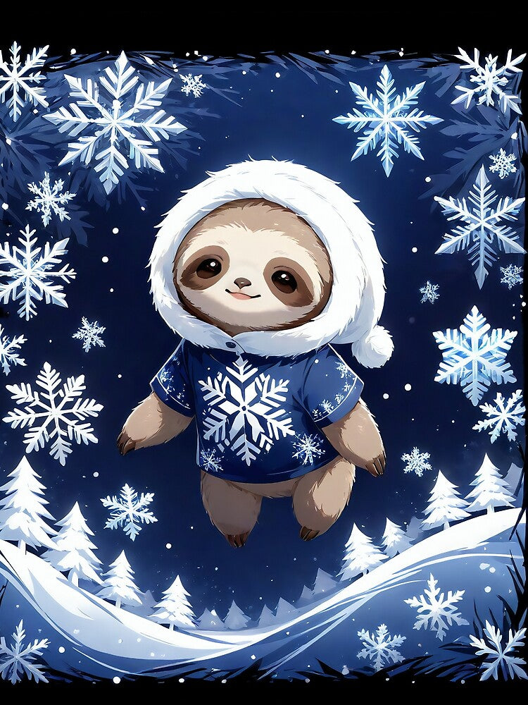Winter Wonderland Sloth by Zachary Pytlarz