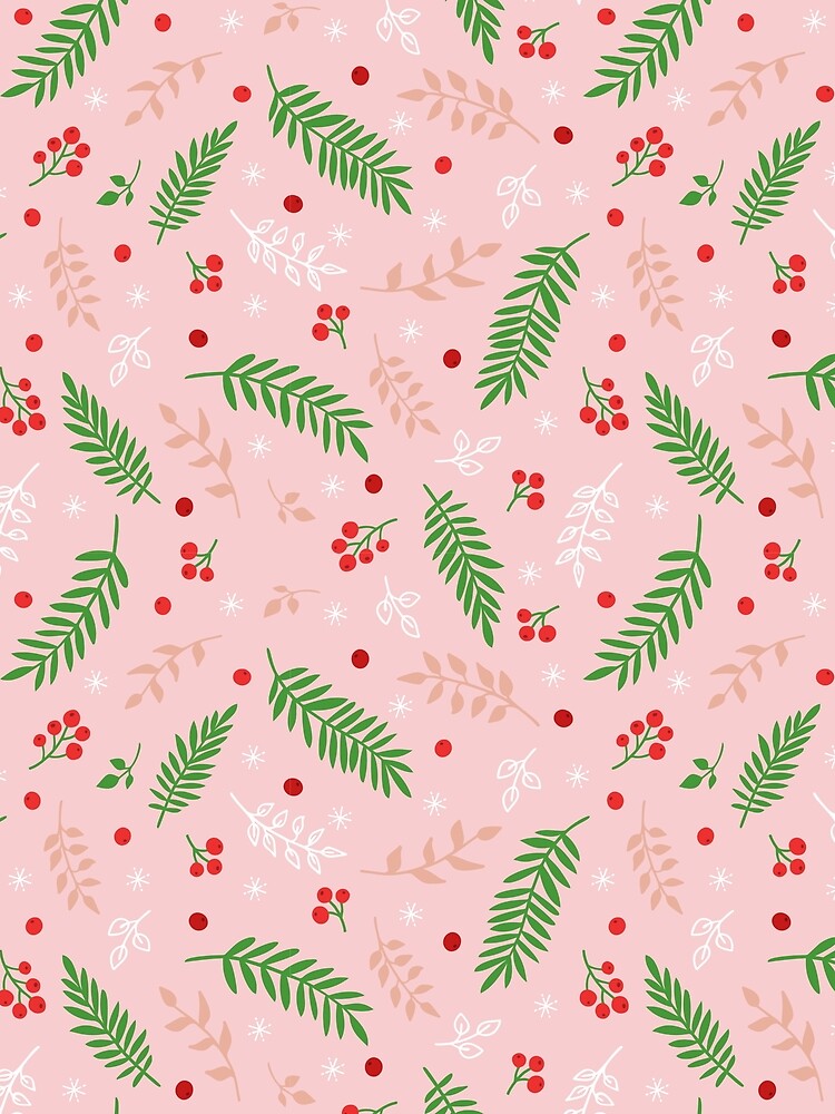 Cute pink Christmas pattern by reka88
