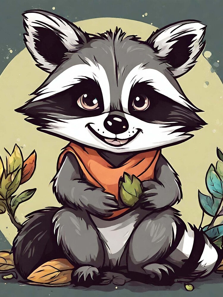 Funny Raccoon Art and Cute Raccoon Gifts For Raccoon Lovers by Cuteanimalgifts