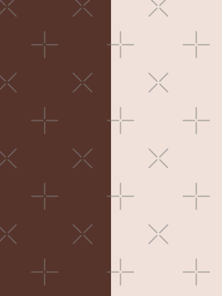 minimalist color block vertical in brown and cream dark academia by neopop