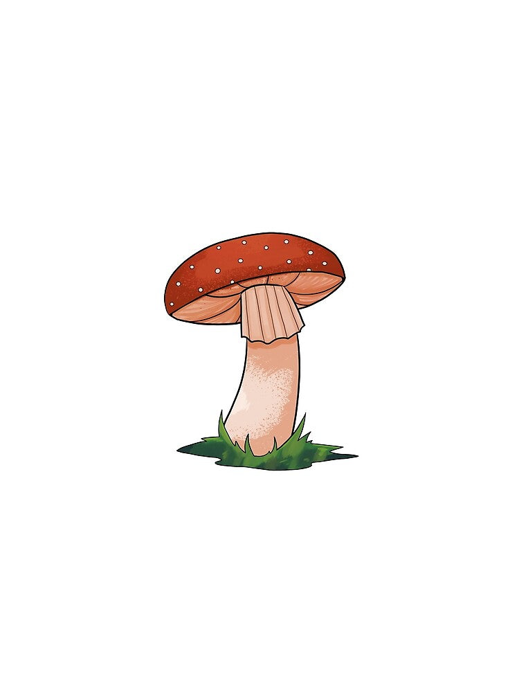 Red Mushroom nature sticker by MiniMellows