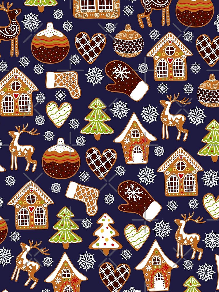 Christmas Holiday Gingerbread Pattern by muskitt