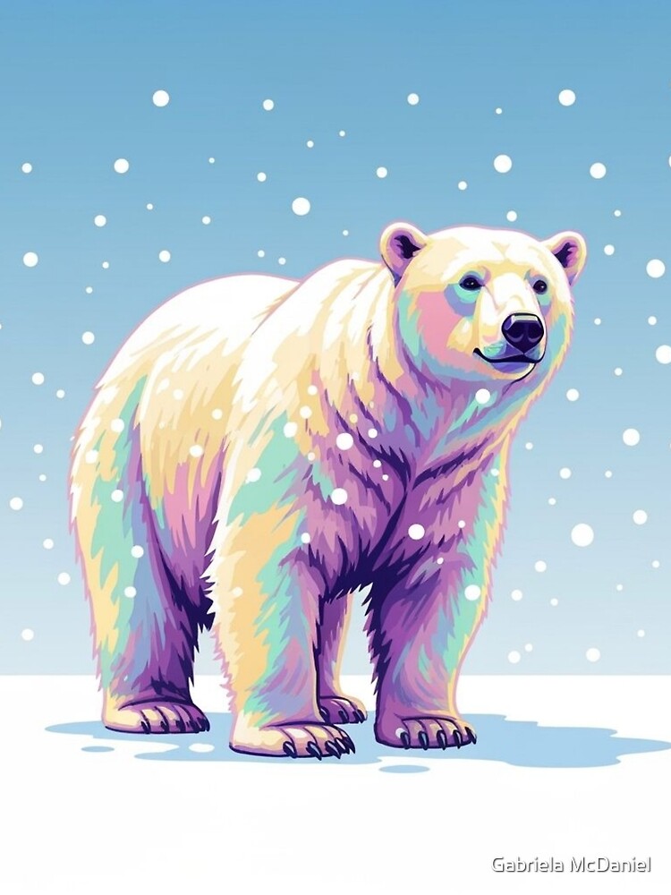 Pastel Polar Bear by Gabriela McDaniel