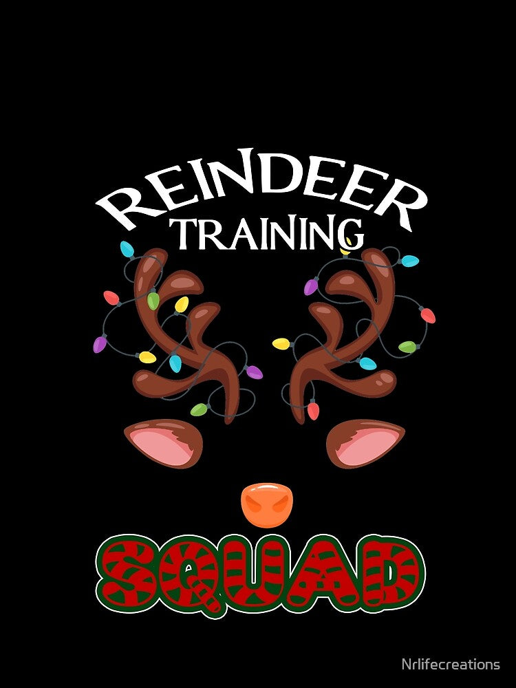 Reindeer Training Squad Christmas Shirt, Christmas Shirt, Funny Christmas Shirt, Christmas Party Shirt by Nrlifecreations