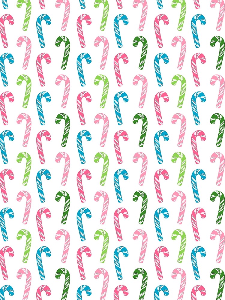 Vintage Colors Christmas Candy Cane Pattern by ArtMeetsPizza