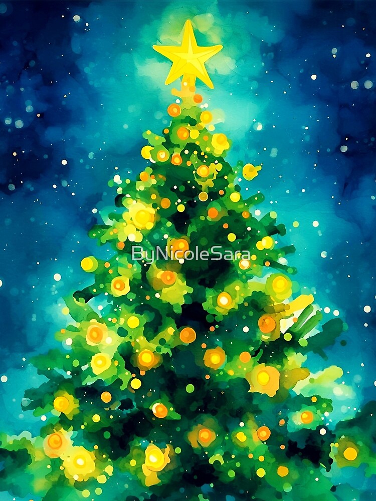 Starry Bright Christmas Tree by ByNicoleSara