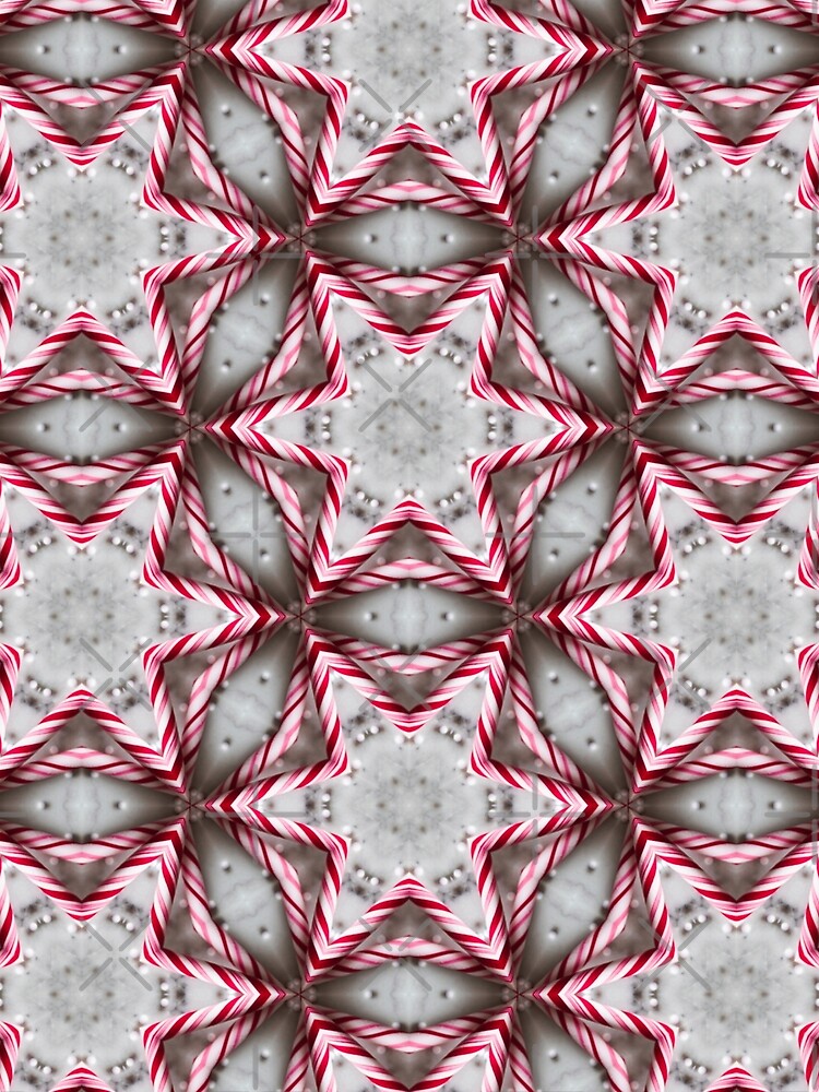 Candy cane abstract pattern 2024 by Lady-Frost