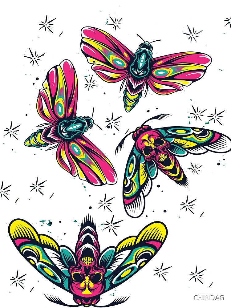 argemme (luna moth) Sticker by CHINDAG
