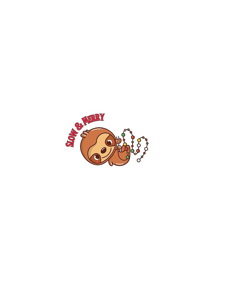 Baby Sloth Christmas by Cauteteesnyc