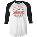 Fort Pierce Bombers - Florida - Vintage Defunct Baseball Teams - 3/4 Sleeve Raglan