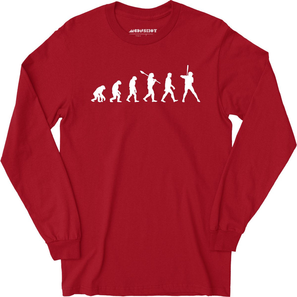 Funny Baseball Evolution - Long Sleeve