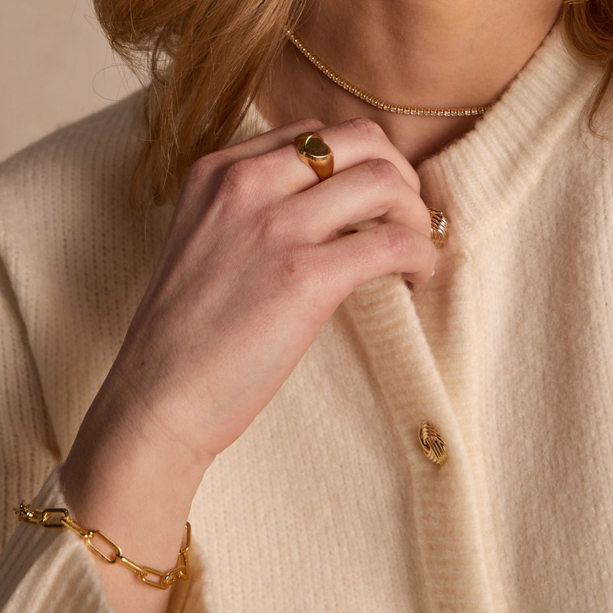 Gold Tennis Necklace