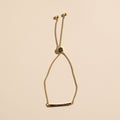 Gold Bar Bolo Bracelet