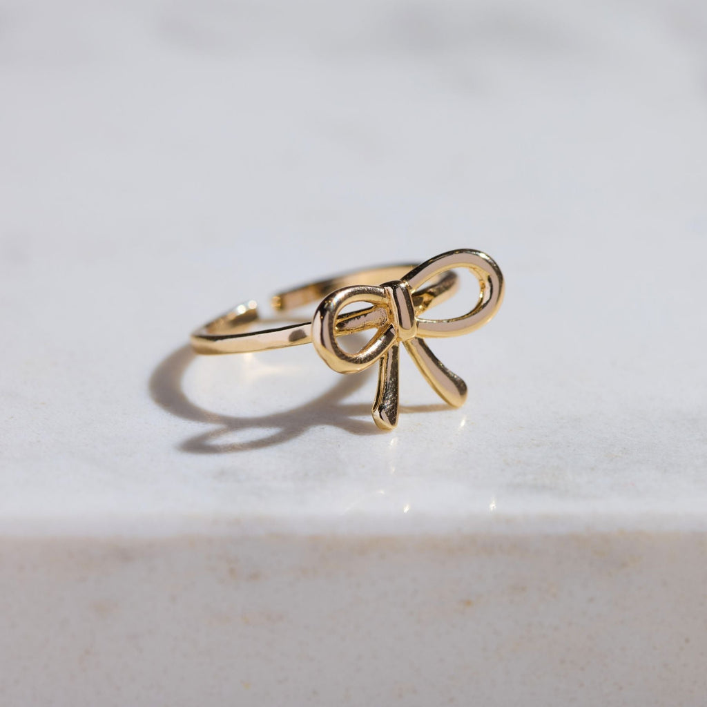 Gold Bow Ring