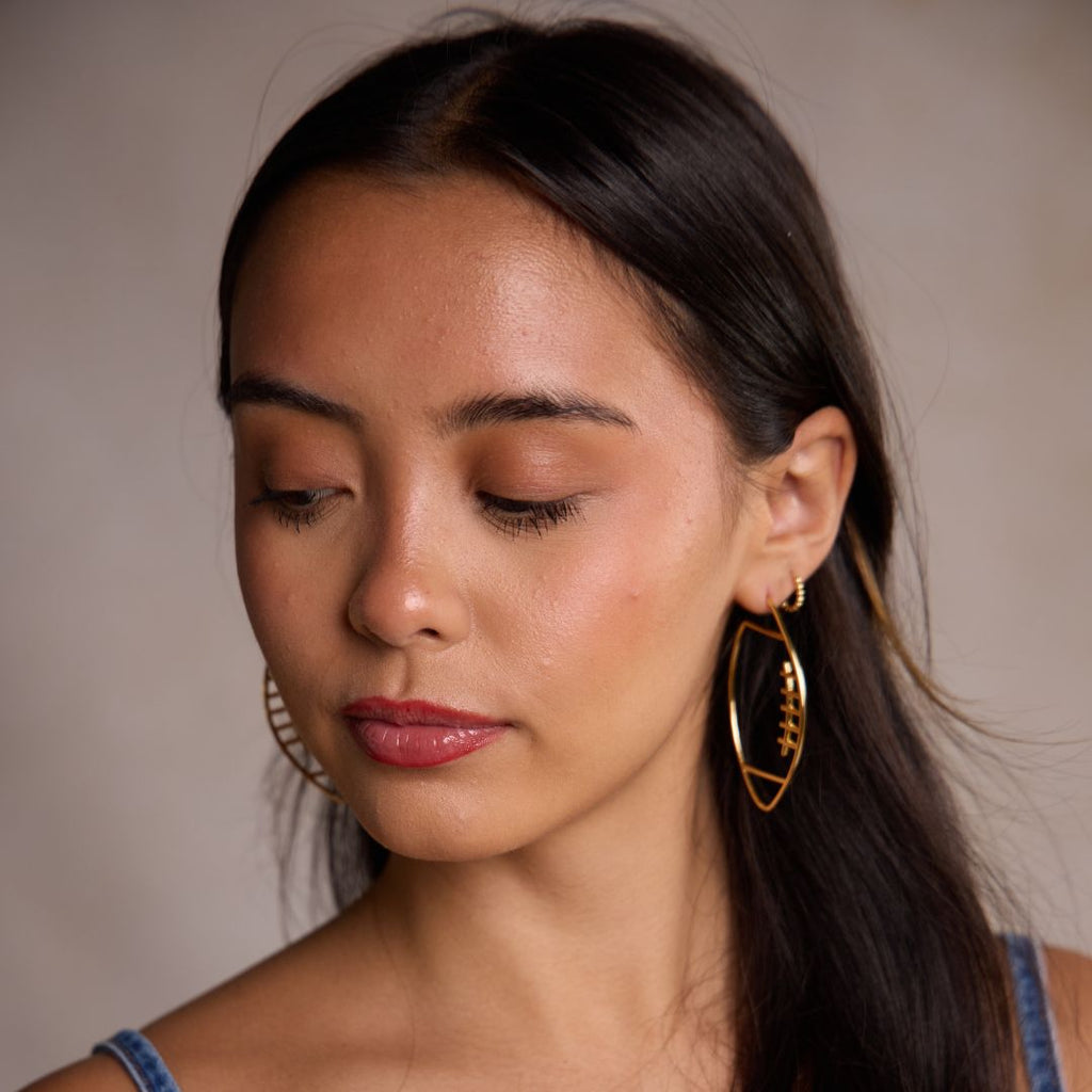 Gold Football Hoops