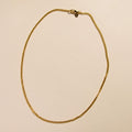 Gold Men's Curb Chain Necklace
