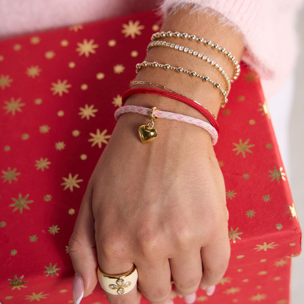 Strawberry Milkshake Minimalist Waterproof Cord Bracelet