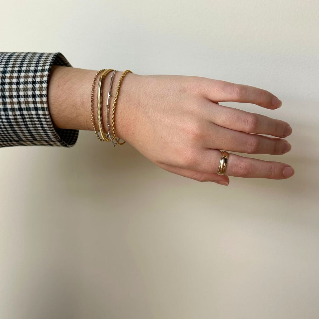 Gold Rope Chain Bracelet