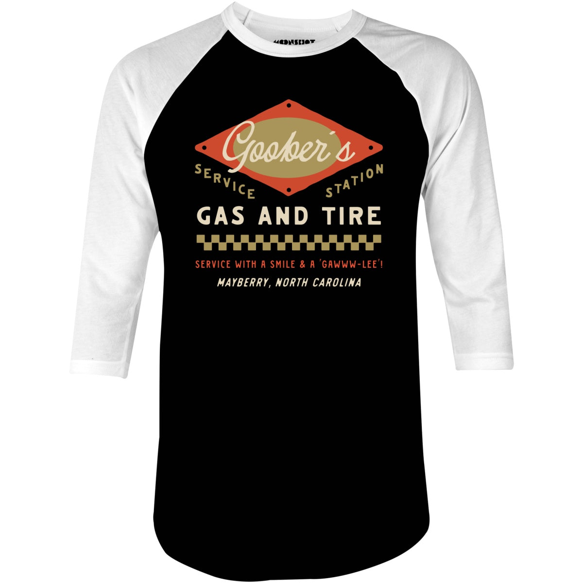 Goober's Gas and Tire - 3/4 Sleeve Raglan