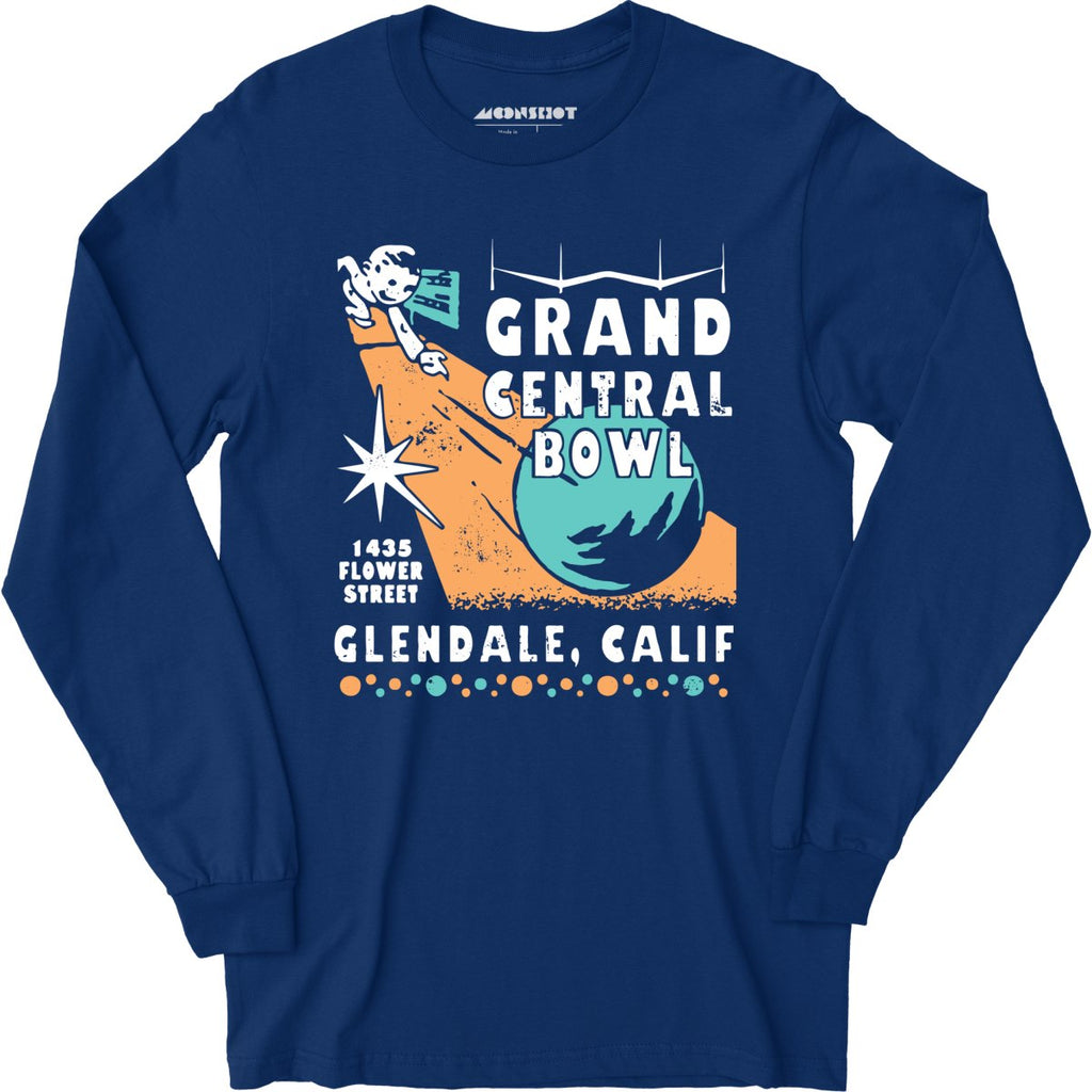 Grand Central Bowl - Glendale, CA - Vintage Bowling Alley - Long Sleeve