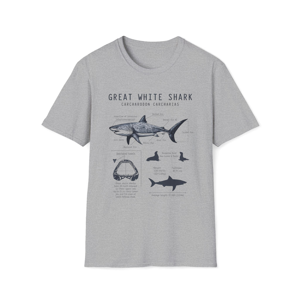 Great White Shark Anatomy Unisex