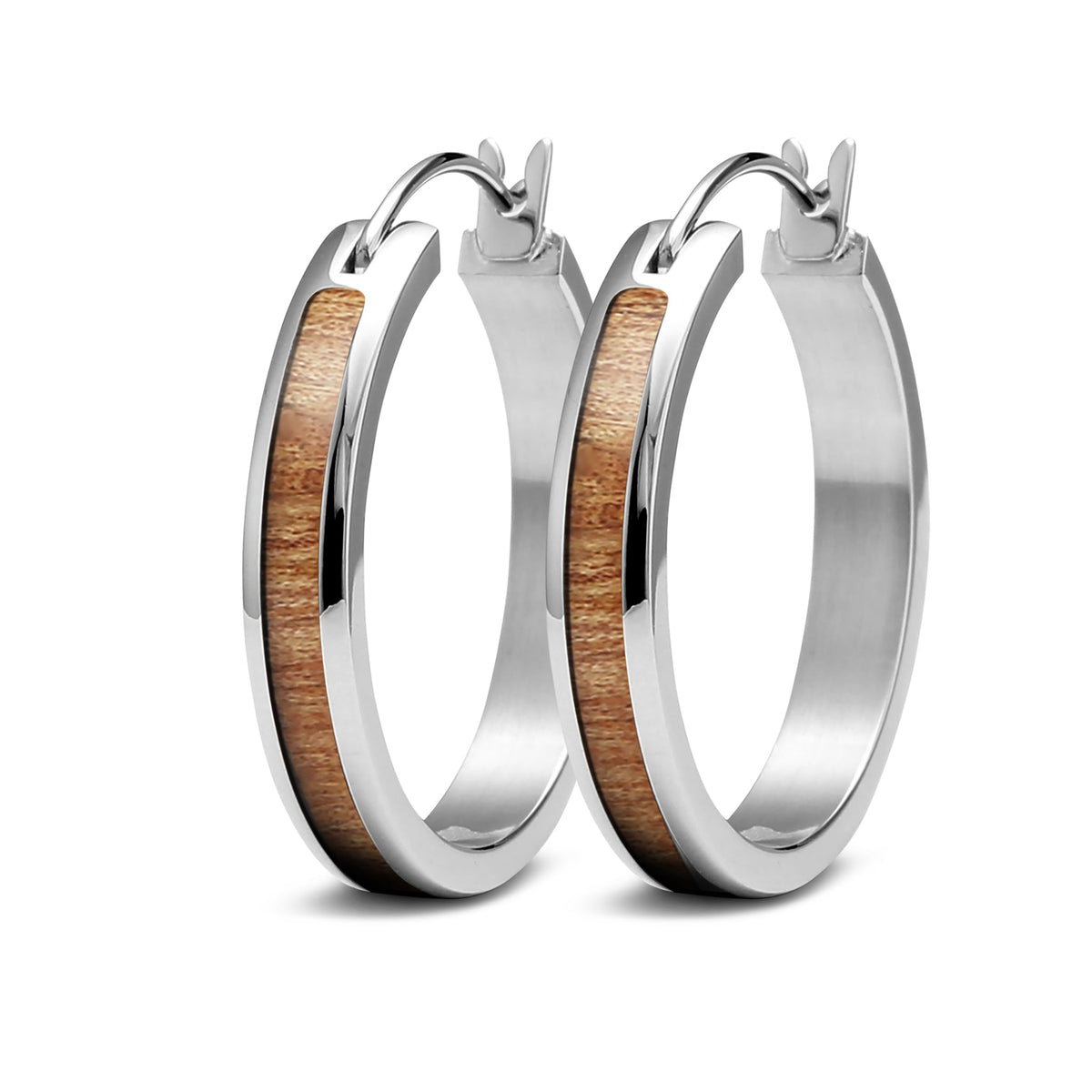Gum Burl Hoop Earrings