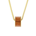 Gum Burl Wide Barrel - Yellow Gold