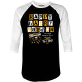 Happy Harry Hard On - 3/4 Sleeve Raglan
