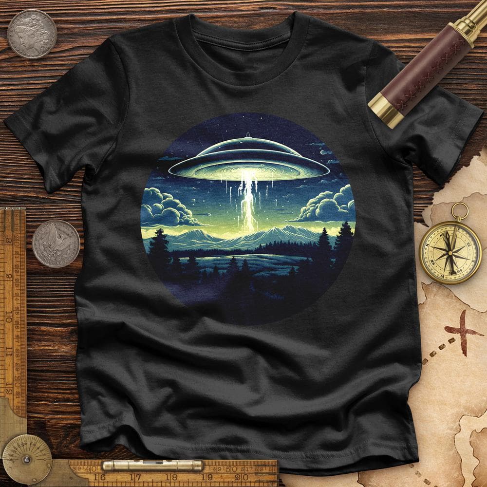 Alien Spaceship Premium QualityTee