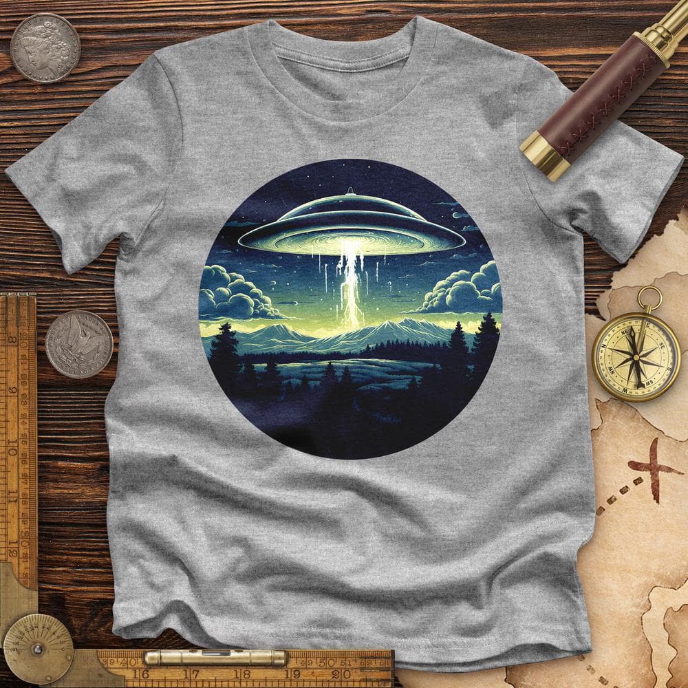 Alien Spaceship Premium QualityTee