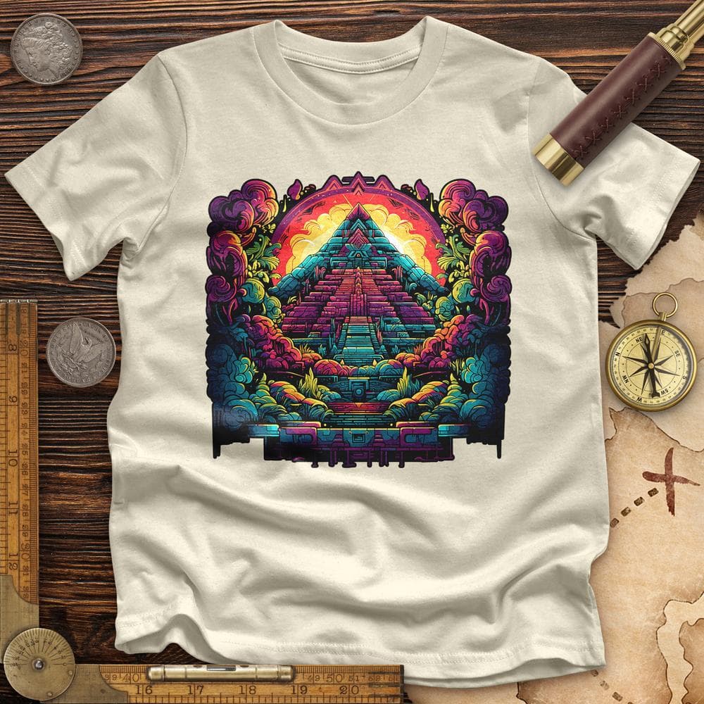 Aztec Pyramid Rainbow Premium QualityTee