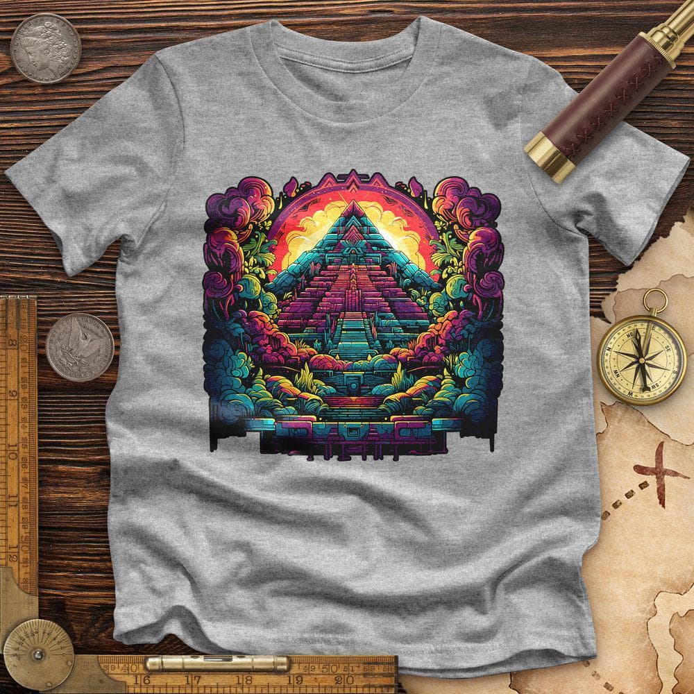 Aztec Pyramid Rainbow Premium QualityTee