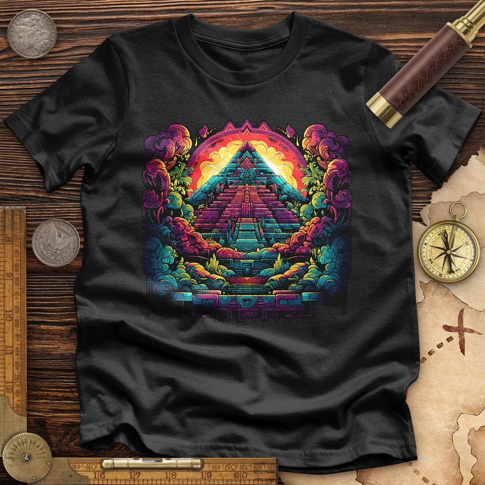 Aztec Pyramid Rainbow Premium QualityTee