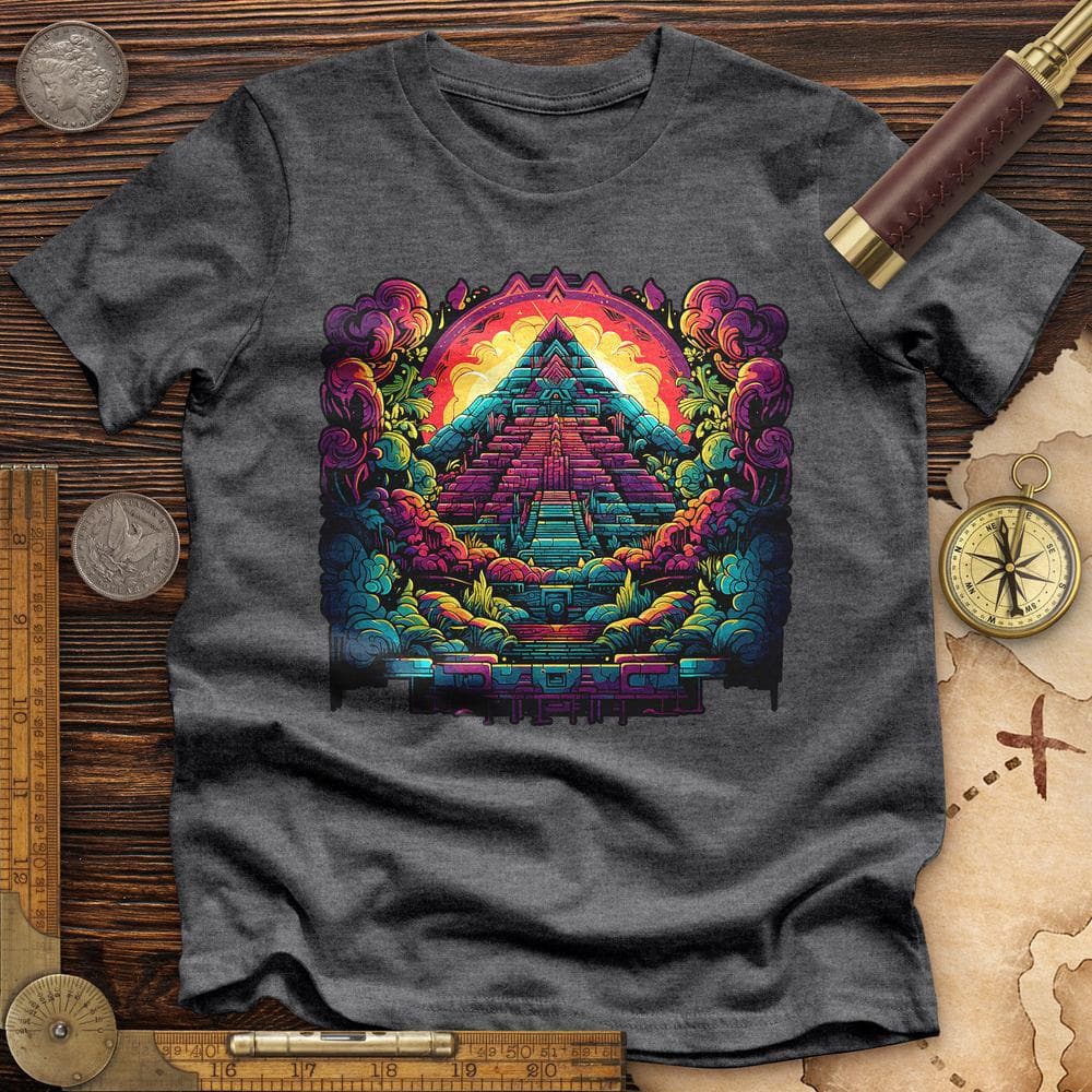 Aztec Pyramid Rainbow Premium QualityTee