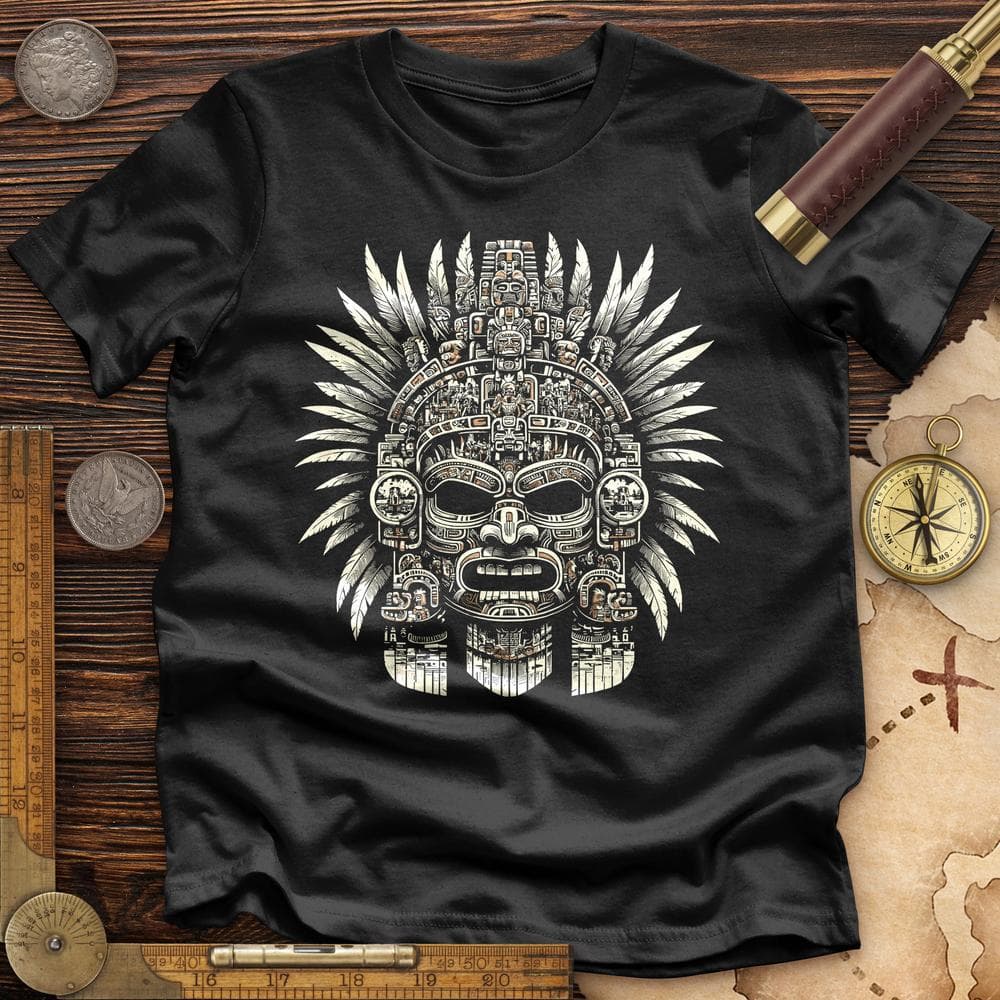 Aztec Warrior Mask Premium QualityTee