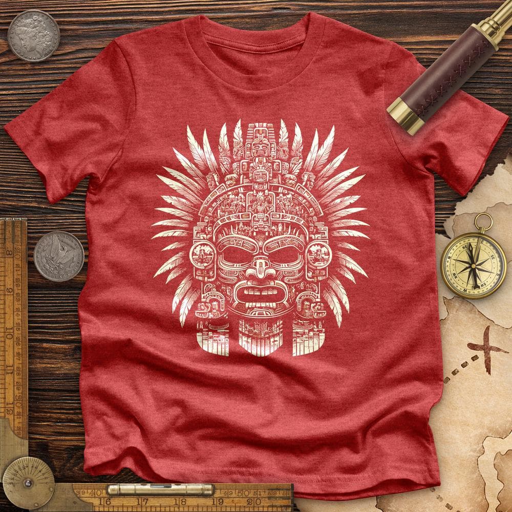 Aztec Warrior Mask Premium QualityTee