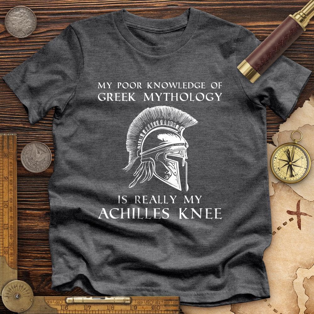 Greek Mythology Achilles Knee Premium Quality Tee