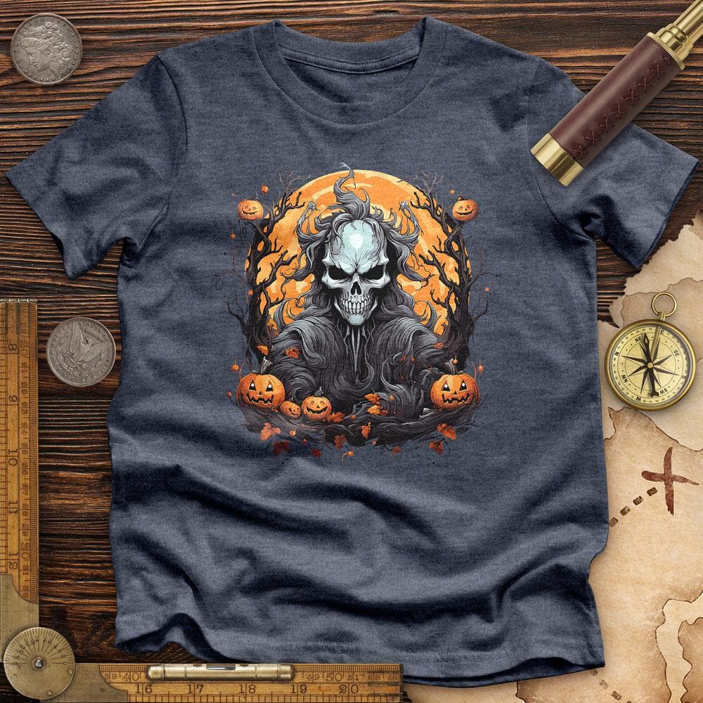 Halloween Skull Premium Quality Tee