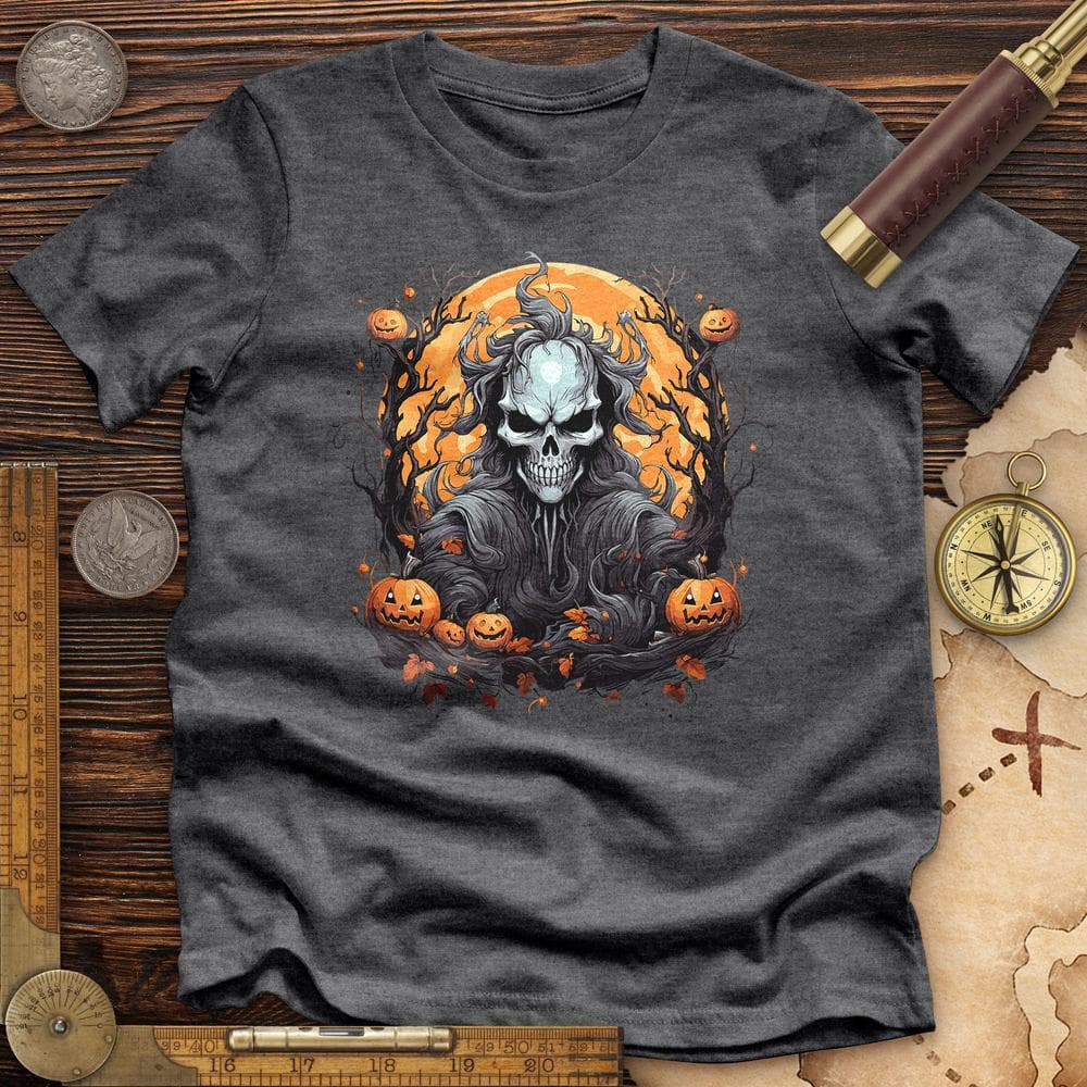 Halloween Skull Premium Quality Tee
