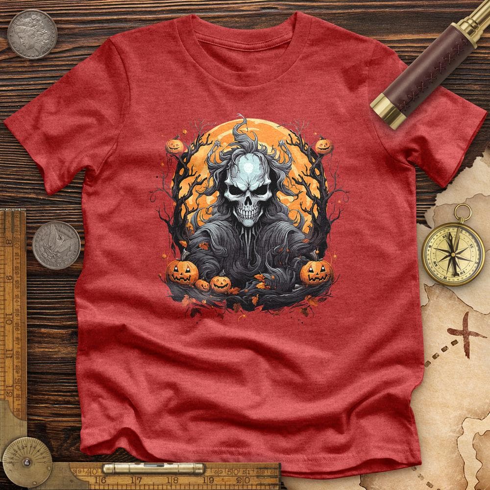 Halloween Skull Premium Quality Tee