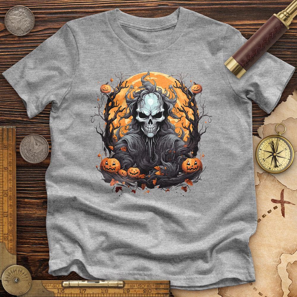 Halloween Skull Premium Quality Tee