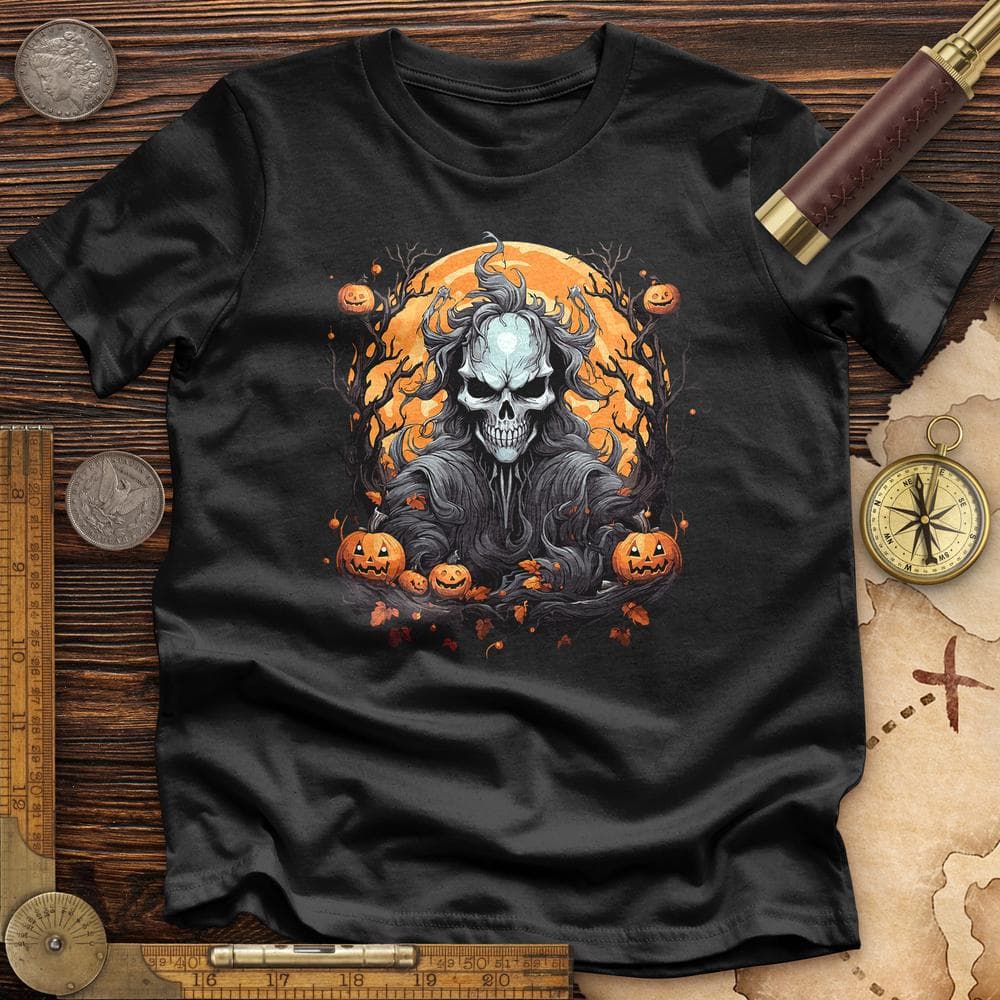 Halloween Skull Premium Quality Tee