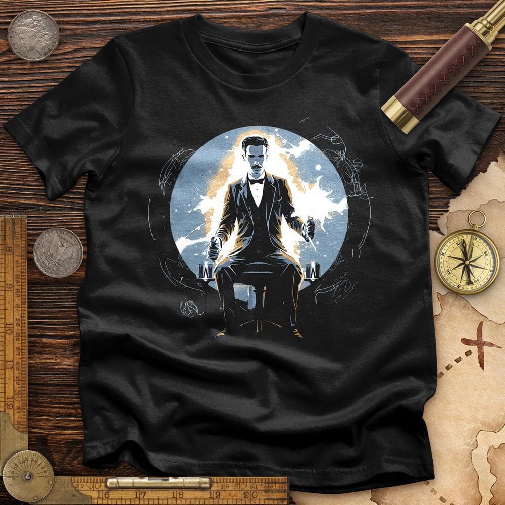 Inventor Nikola Tesla Premium Quality Tee