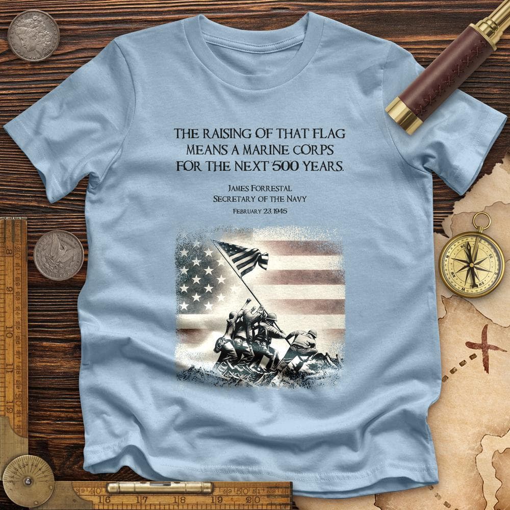 Iwo Jima Flag Premium Quality Tee