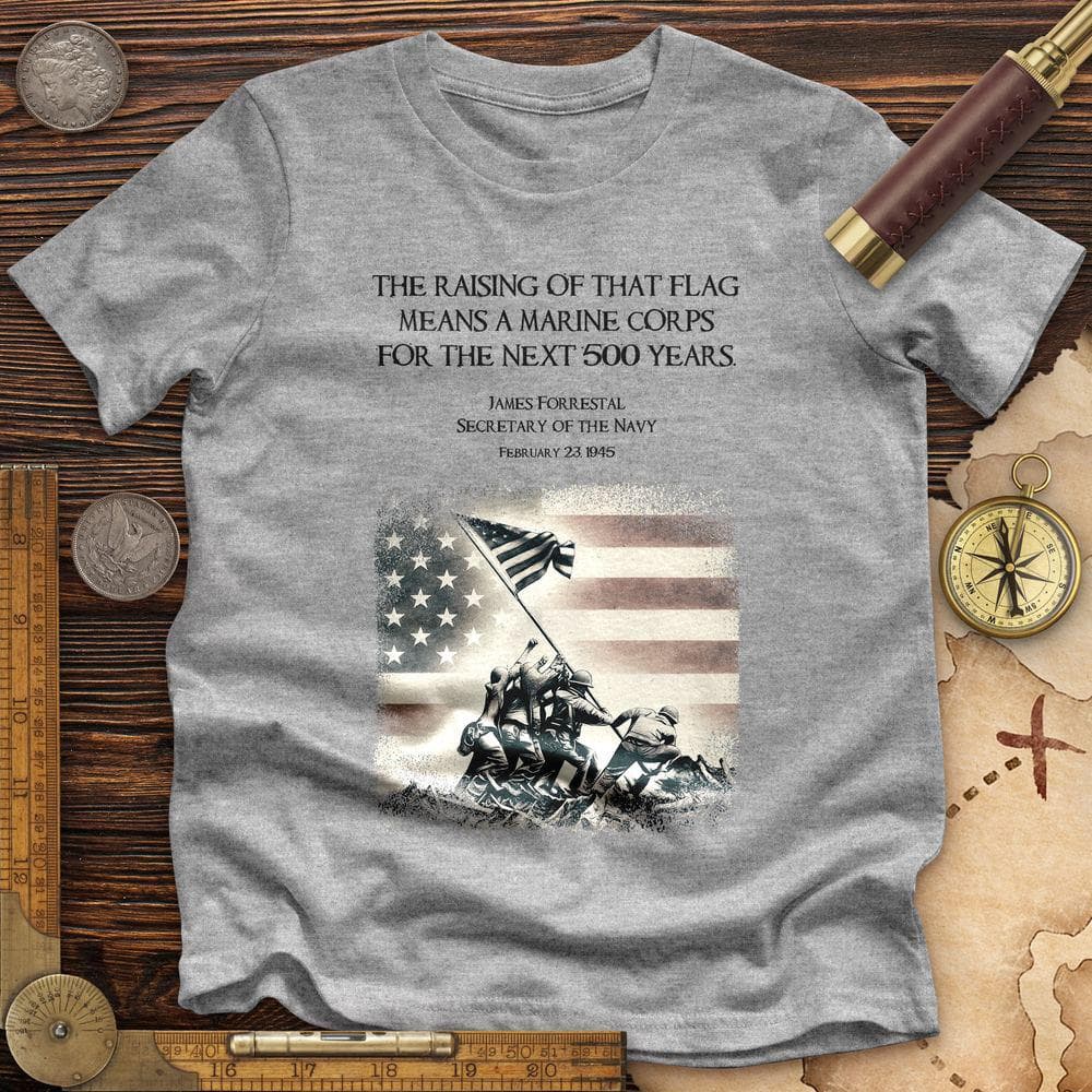 Iwo Jima Flag Premium Quality Tee